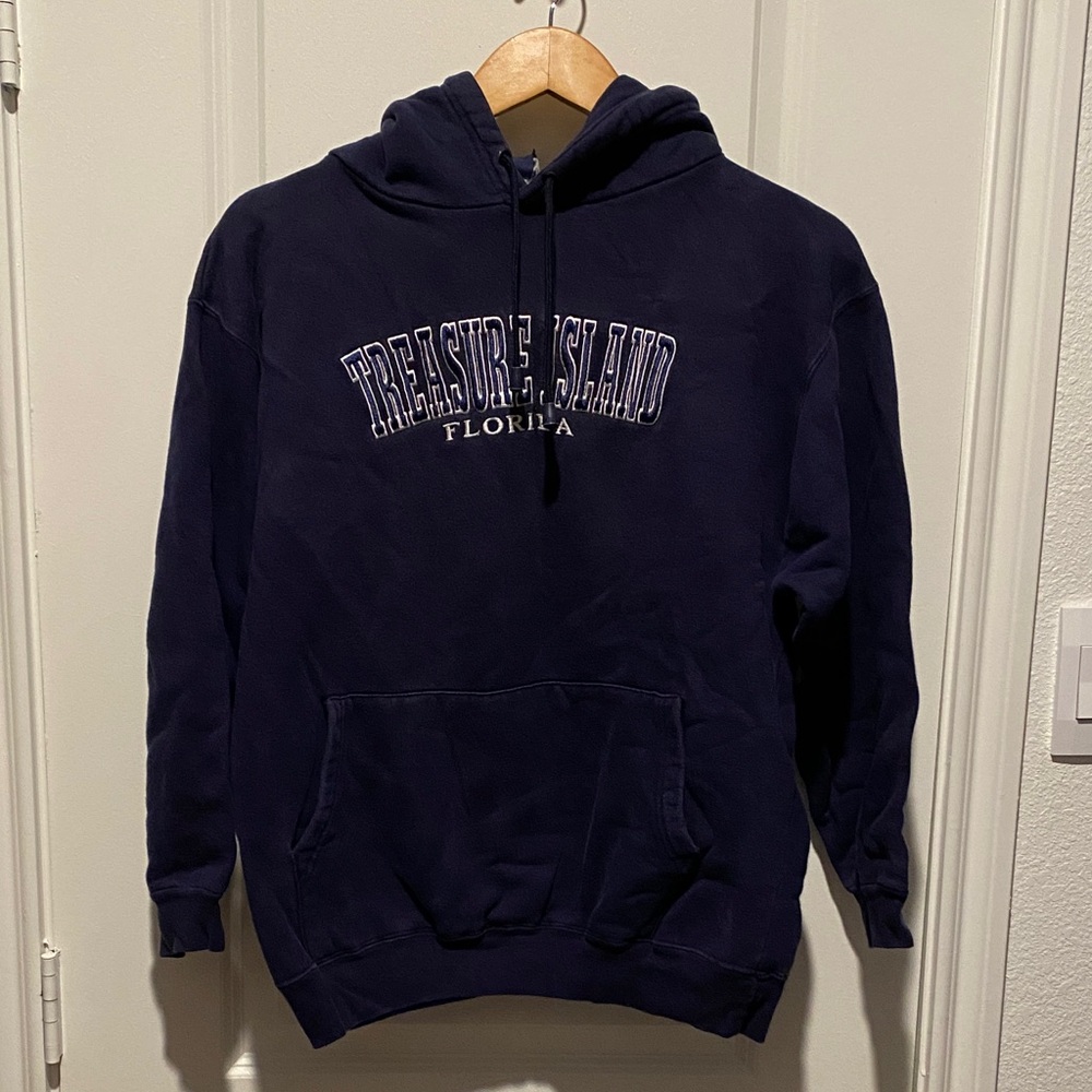 Treasure Island Florida Navy Hoodie